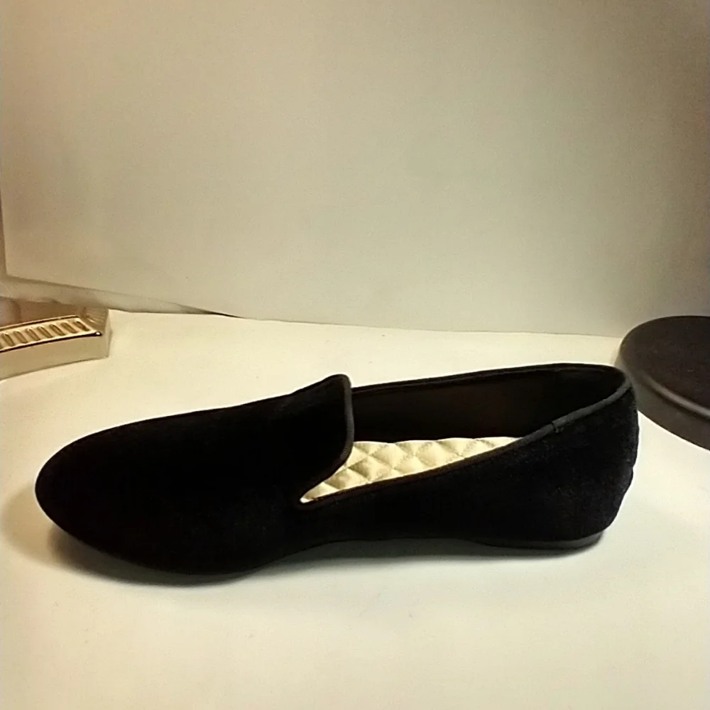 Birdies The Starling Black Velvet Loafers Shoes Women's sz 10.